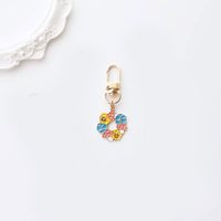 Pastoral Flower Alloy Women's Bag Pendant Keychain main image 2