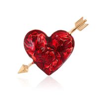 Retro Heart Shape Zinc Alloy Enamel Women's Brooches main image 6