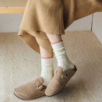 Women's Simple Style Color Block Cotton Crew Socks A Pair main image 3