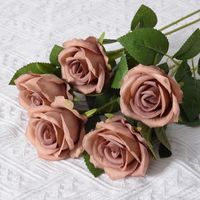 Valentinstag Romantisch Pastoral Rose Seidenblume Gruppe Datum Festival Künstliche Pflanze sku image 14