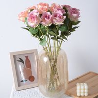Valentine's Day Romantic Pastoral Rose Silk Flower Party Date Festival Artificial Plant main image 2