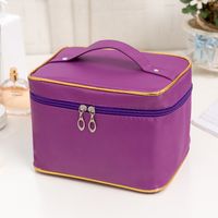Retro Multicolor Polyester Composite Needle Punched Cotton Storage Bag Makeup Bags sku image 7