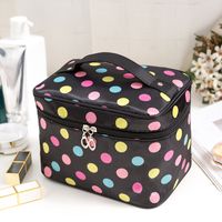 Retro Multicolor Polyester Composite Needle Punched Cotton Storage Bag Makeup Bags sku image 4