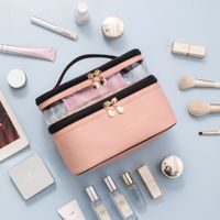 Simple Style Color Block Pvc Storage Bag Makeup Bags main image 5