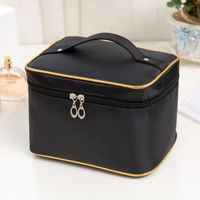 Retro Multicolor Polyester Composite Needle Punched Cotton Storage Bag Makeup Bags sku image 5