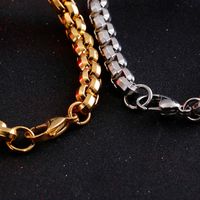 Hip-Hop Cross Titanium Steel 18K Gold Plated Men's Bracelets main image 4