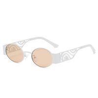 ملابس الشارع اللون الصامد مادة صمغية إطار دائري اطار كامل المرأة النظارات الشمسية sku image 7