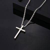 Hip-Hop Cross 304 Stainless Steel Plating Gold Plated Silver Plated Men's Pendant Necklace main image 5