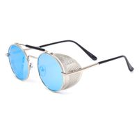 Einfacher Stil Einfarbig Pc Runder Rahmen Vollbild Männer Sonnenbrille main image 2