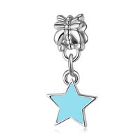 Simple Style Star Heart Shape Alloy Plating Inlay Artificial Diamond Charms sku image 8