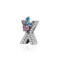 Lady Letter White Copper Plating Inlay Artificial Diamond Jewelry Accessories sku image 24