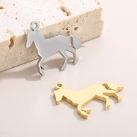 1 Piece Stainless Steel Zircon 18K Gold Plated Animal main image 3