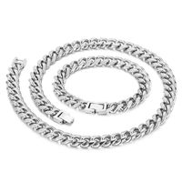 Titanium Steel 18K Gold Plated Hip-Hop Polishing Solid Color Bracelets Necklace main image 6