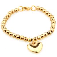 Sweet Heart Shape Alloy Plating Women's Bracelets Necklace main image 5