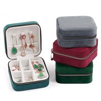 Simple Style Solid Color Cloth Jewelry Boxes main image 2