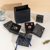 Simple Style Starry Sky Paper Jewelry Boxes sku image 2