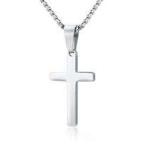 304 Stainless Steel Vintage Style Simple Style Plating Cross main image 3