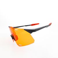 Sports Color Block Pc Polygon Half Frame Sports Sunglasses sku image 10