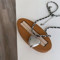 Lässig Herzform Titan Stahl Überzug Halskette Mit Anhänger main image 2