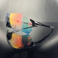 Simple Style Sports Color Block Resin Round Frame Half Frame Sports Sunglasses sku image 7