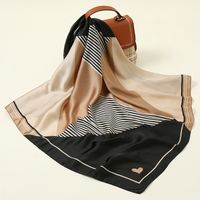Women's Simple Style Classic Style Color Block Polyester Printing Silk Scarf sku image 1