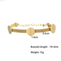 Vintage Style Human Round Stainless Steel Plating 18k Gold Plated Bracelets main image 2