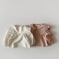 Cute Solid Color Cotton T-shirts & Blouses main image 3