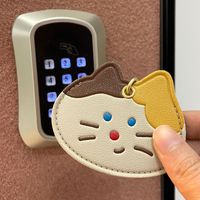 Cute Dog Pu Leather Unisex Bag Pendant Keychain main image 2