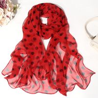 Women's Simple Style Classic Style Color Block Georgette Silk Scarf sku image 6