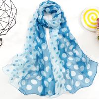 Women's Simple Style Classic Style Color Block Georgette Silk Scarf sku image 14
