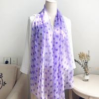 Women's Simple Style Classic Style Color Block Georgette Silk Scarf sku image 18