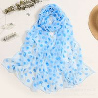 Women's Simple Style Classic Style Color Block Georgette Silk Scarf sku image 22