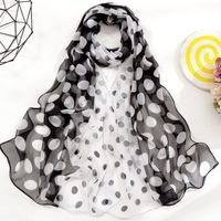 Women's Simple Style Classic Style Color Block Georgette Silk Scarf sku image 10