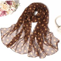Women's Simple Style Classic Style Color Block Georgette Silk Scarf sku image 2