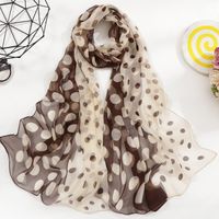 Women's Simple Style Classic Style Color Block Georgette Silk Scarf sku image 16