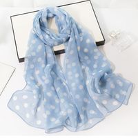 Women's Simple Style Classic Style Color Block Georgette Silk Scarf sku image 24