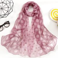 Women's Simple Style Classic Style Color Block Georgette Silk Scarf sku image 9