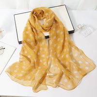 Women's Simple Style Classic Style Color Block Georgette Silk Scarf sku image 25