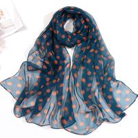 Women's Simple Style Classic Style Color Block Georgette Silk Scarf sku image 7