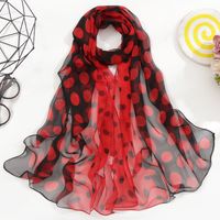 Women's Simple Style Classic Style Color Block Georgette Silk Scarf sku image 11