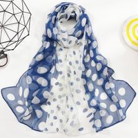 Women's Simple Style Classic Style Color Block Georgette Silk Scarf sku image 15
