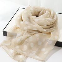 Women's Simple Style Classic Style Color Block Georgette Silk Scarf sku image 27