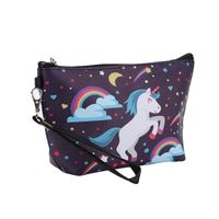 Women's Medium Oxford Cloth Unicorn Cute Square Zipper Cosmetic Bag Wash Bag main image 4