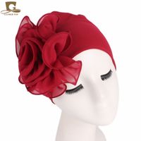 Women's Pastoral Simple Style Solid Color Flowers Eaveless Beanie Hat sku image 14