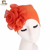 Women's Pastoral Simple Style Solid Color Flowers Eaveless Beanie Hat sku image 10