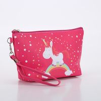 Women's Medium Oxford Cloth Unicorn Cute Square Zipper Cosmetic Bag Wash Bag sku image 6