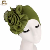 Women's Pastoral Simple Style Solid Color Flowers Eaveless Beanie Hat sku image 11