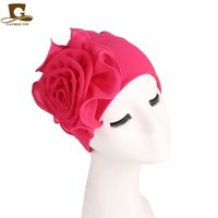 Women's Pastoral Simple Style Solid Color Flowers Eaveless Beanie Hat sku image 15