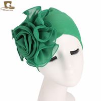 Women's Pastoral Simple Style Solid Color Flowers Eaveless Beanie Hat sku image 7