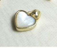 Simple Style Heart Shape Shell Plating Jewelry Accessories sku image 1
